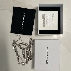 Justine Clenquet Silver Chain Necklace